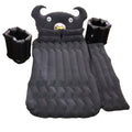 Car air mattress installed in car back seat for sleeping