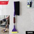 Heavy-duty multipurpose cleaning brush with scraper for deep cleaning home improvement