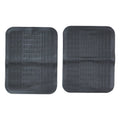 Full set of 4 car floor mats with deep grooves for dirt and mud trapping