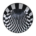 Soft-touch surface of 3D illusion round floor mat
