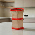Easy-use manual cutter with hand crank for quick vegetable chopping