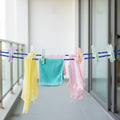 Washing line rope featuring multi-color braided design