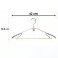 Lightweight plastic hangers for easy handling
