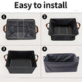 Foldable cloth storage organizer bag handles for easy carrying