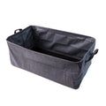 Foldable cloth storage organizer bag folded flat for storage
