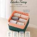Compact plastic storage box designed for home and office organization