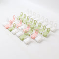 Colorful clothes hanger connector hooks set for layered hanging