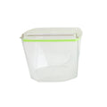 Organized kitchen shelves with stackable leak-proof food containers food storage container