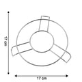 Round table ring pot stand made of stainless steel for cookware