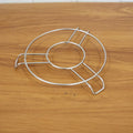 Versatile stainless steel cookware trivet for kitchen countertops