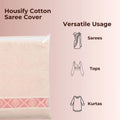 Foldable saree storage cover for space saving storage