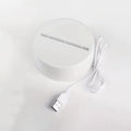 Desk lamp with LED acrylic message board lighting up handwritten notes