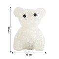 Crystal-style decorative bear night lamp glowing with ambient light