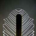 Modern leaf shape crystal lamp for home decor and ambient lighting