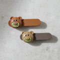 Stylish cartoon bear face hair pins for girls