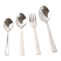 Close-up of polished finish on stainless steel cutlery