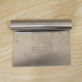 Durable stainless steel dough scraper for bakers