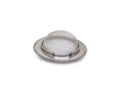 Detailed shot of the robust construction of the anti-clog sink strainer.