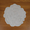 Live setting featuring floral PVC table mat