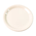 Lightweight white plastic dinner plate 19 cm for everyday use