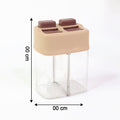Salt and pepper dual container dispenser perfect for kitchen seasoning