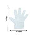 Clear plastic gloves pack suitable for multiple household tasks