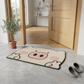 Decorative anti slip floor mat for home and office use