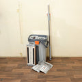 Complete small flat mop bucket cleaning set in use