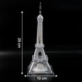 Eiffel Tower shaped LED decorative light illuminating vibrant colors