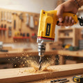 Power drill used on various surfaces including wood and metal
