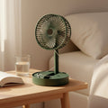 Lifestyle setup featuring Foldable Mini USB Desk Fan cooling workspace