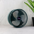 Foldable Mini USB Desk Fan showing key features and design details