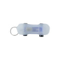 Mini skateboard shape LED keychain attached to keys