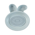 Dumpling plate with strainer section and sauce compartments for organized serving