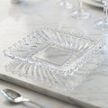 Stylish transparent glassware serving set for parties