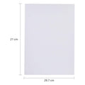Measurement guide showing A4 size glossy photo paper dimensions