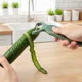 Ergonomic handheld vegetable grater designed for easy use
