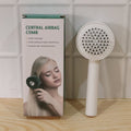 Side view of the innovative Self-Cleaning Hair Brush with its unique air cushion.