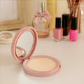 Close-up product details of Hazelnut Compact Powder compact