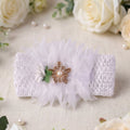 Cute floral bow baby headband in soft fabric, perfect for toddlers