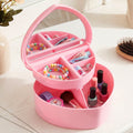 Jewelry case with multi-layer compartments beauty accessories