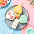 Heart-shaped silicone molds suitable for freezer storage