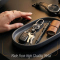 Premium metal keychain with secure lock clip for keys