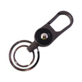 Elegant metal key holder with carabiner for keys and small items