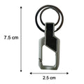 Compact stainless steel key holder showing lightweight structure