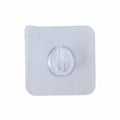 Plastic adhesive wall hook on wardrobe surface