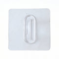Self-adhesive transparent loop wall hook for home organization