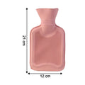 Size illustration of the 21x12 cm small hot water bag for pain relief