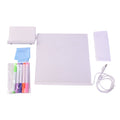 USB powered LED writing board with stable base on table