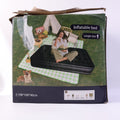 Inflatable bed in live use setting at home highlighting convenience and comfort